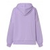 Women Solid Side Zipper Hooded Sweatshirt with Pocket